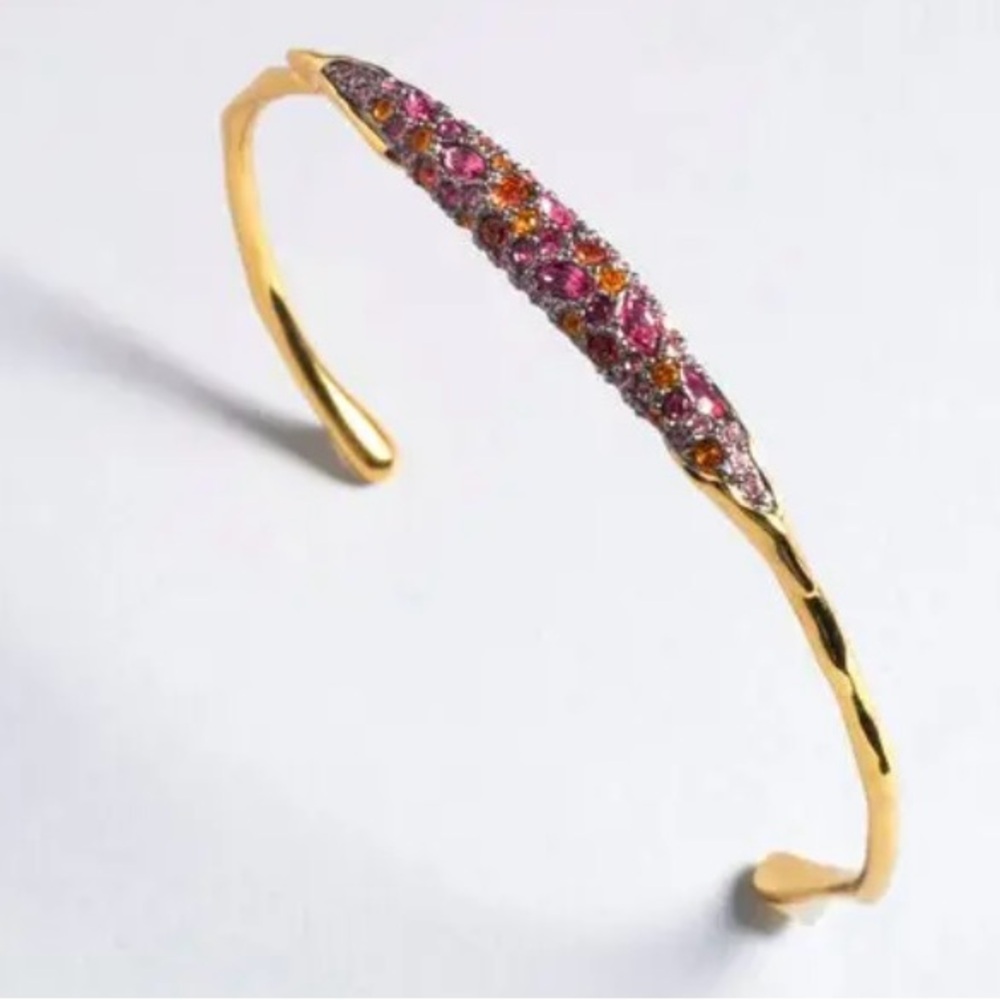 Alexis Bittar Solanales Crystal Thin Cuff Bracelet-Candy NWOT